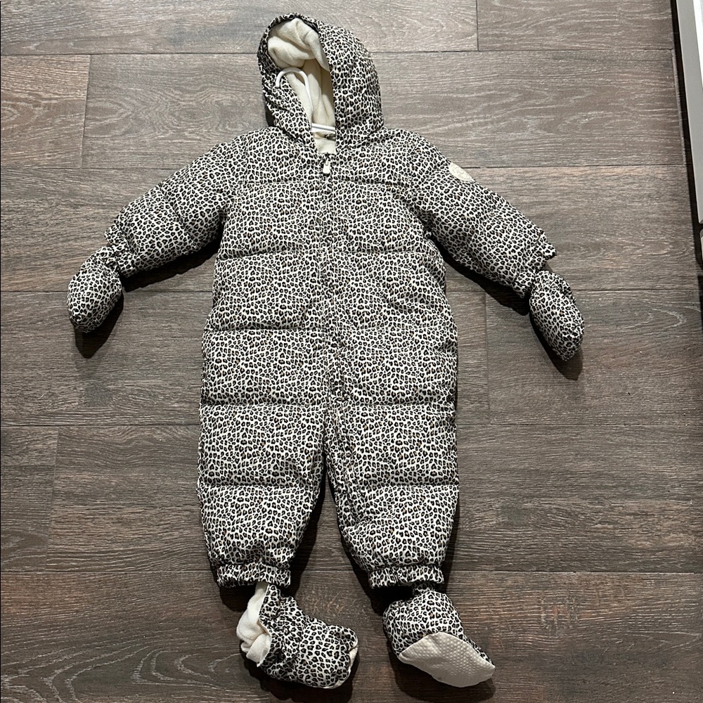 GAP Baby Leopard Print Snowsuit